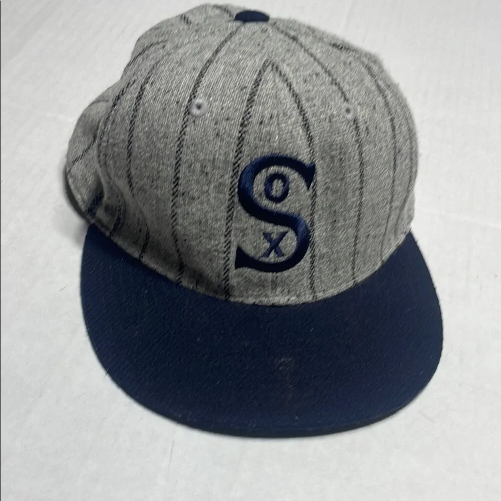 Gray and Blue Sox Cap youth 6 7/8 youth‎